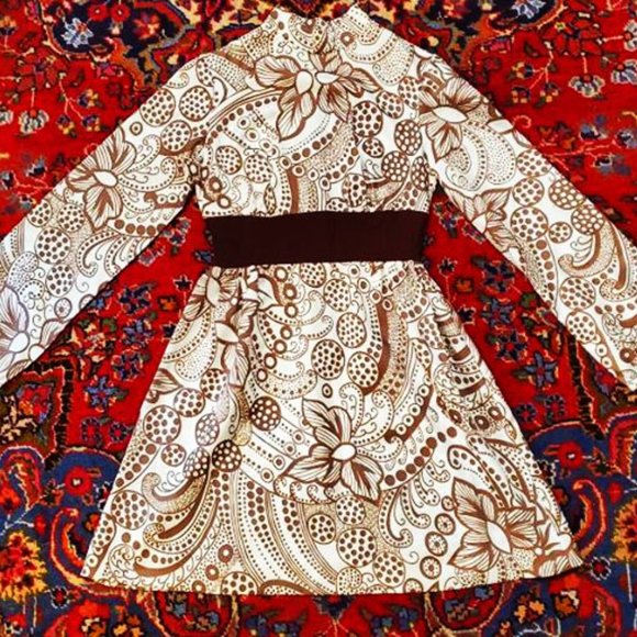 Vintage Vicky Vaughn Paisley Dress - Picture 3 of 4